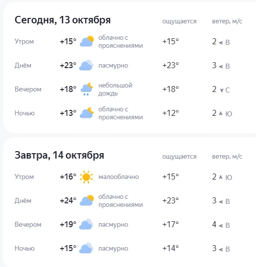 Прогноз погоды по Кочубеевскому округу и Невинномысску. Сегодня возможны небольшие осад...