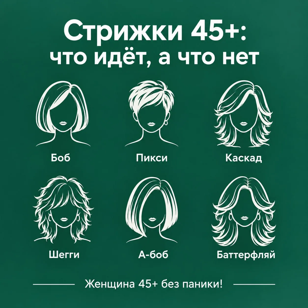 «Стрижки 45+: что идёт, а что нет»