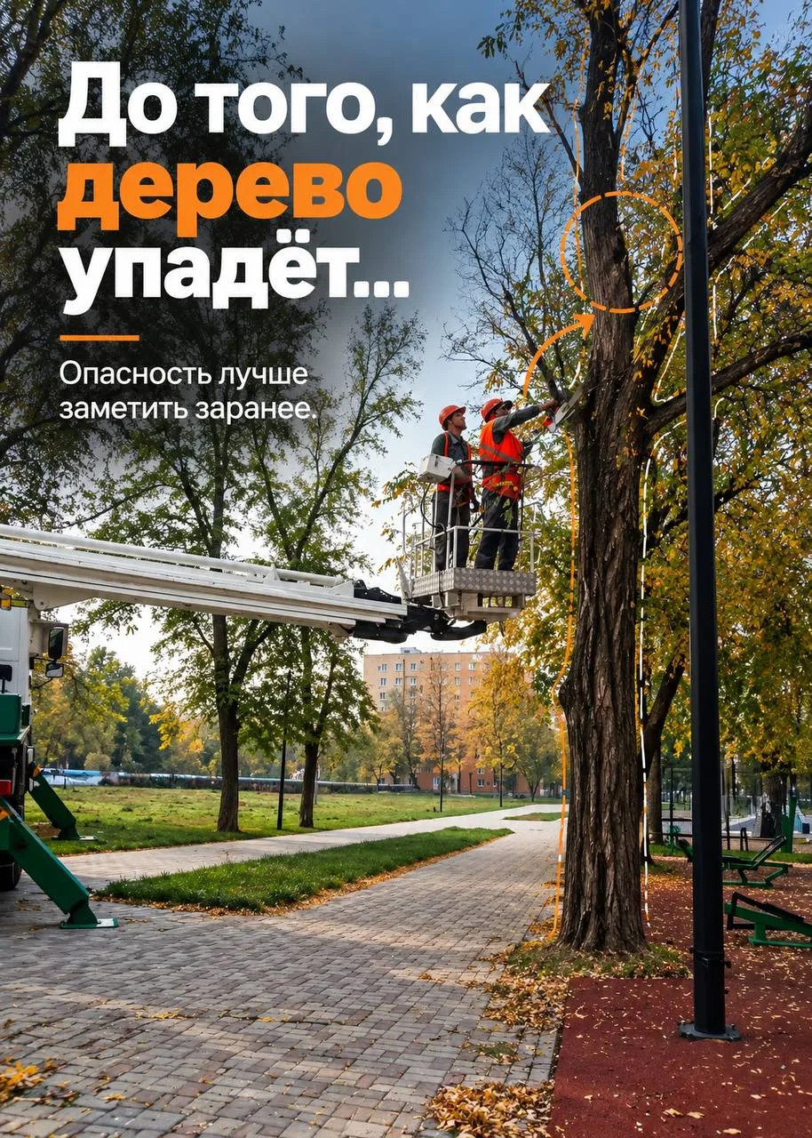 Делают все, чтобы вам дерево на голову не упало 🌳🌳