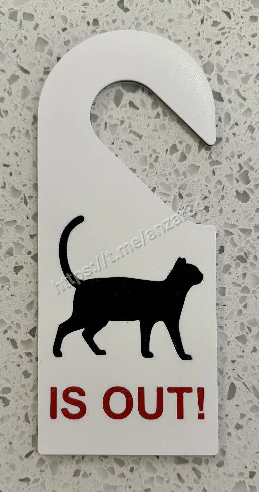 🐈 Табличка «кот дома / кот гуляет»