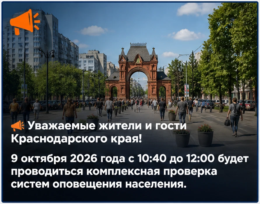 Краснодарский край присоединится к всероссийской проверке систем оповещения населения