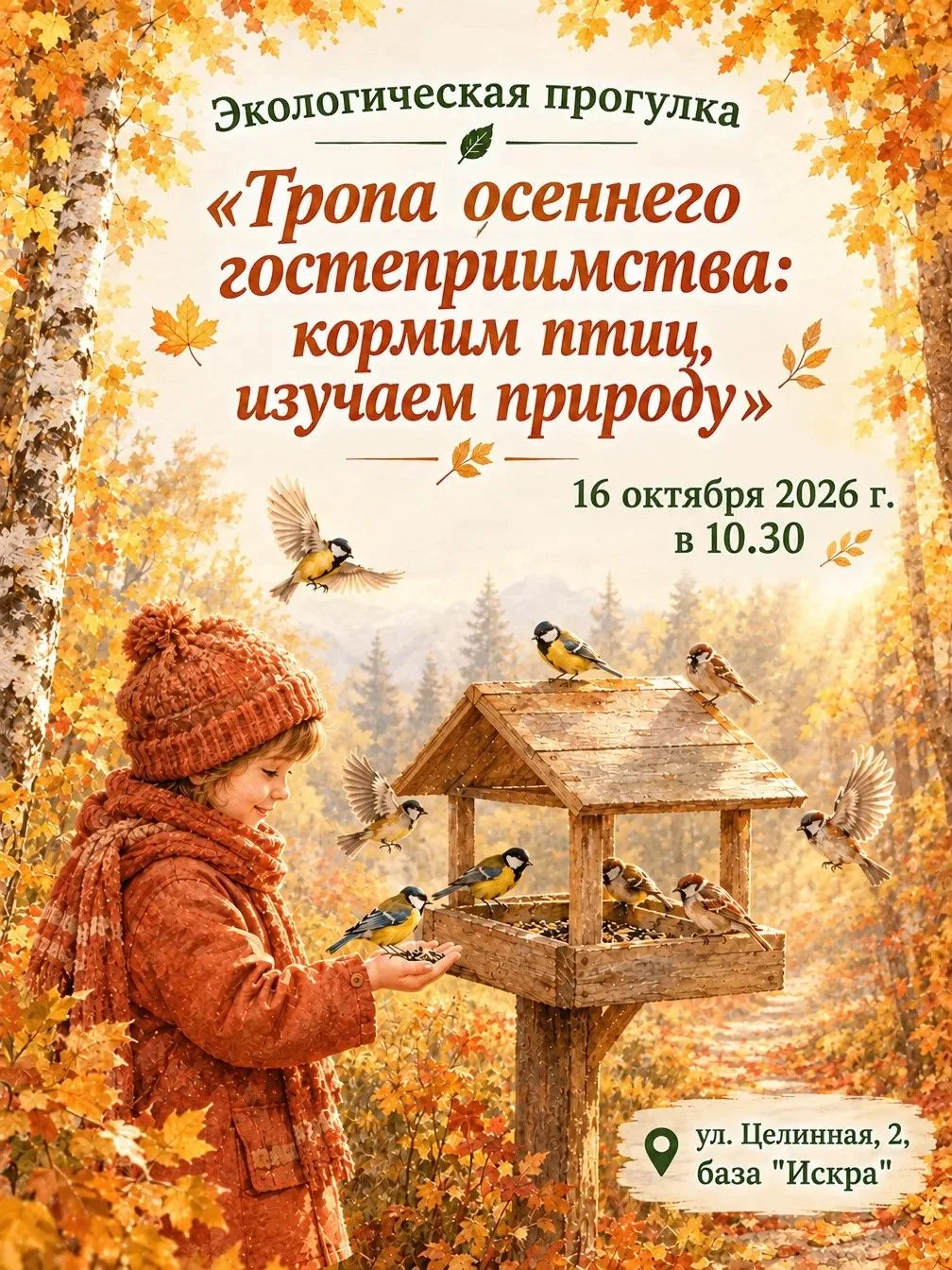 🍁ЭКОЛОГИЧЕСКАЯ ПРОГУЛКА "ТРОПА ОСЕННЕГО ГОСТЕПРИИМСТВА"🍁