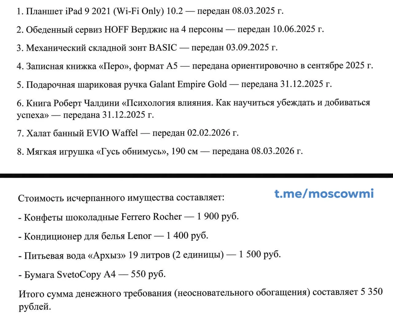 😳 Бывший парень москвички потребовал через суд вернуть конфеты Ferrero Rocher, игрушку...