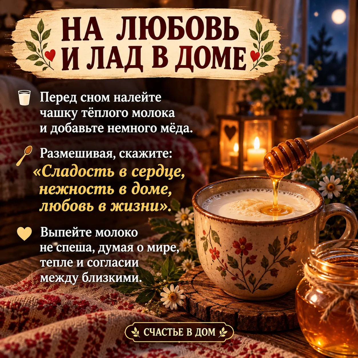 Счастье в дом.