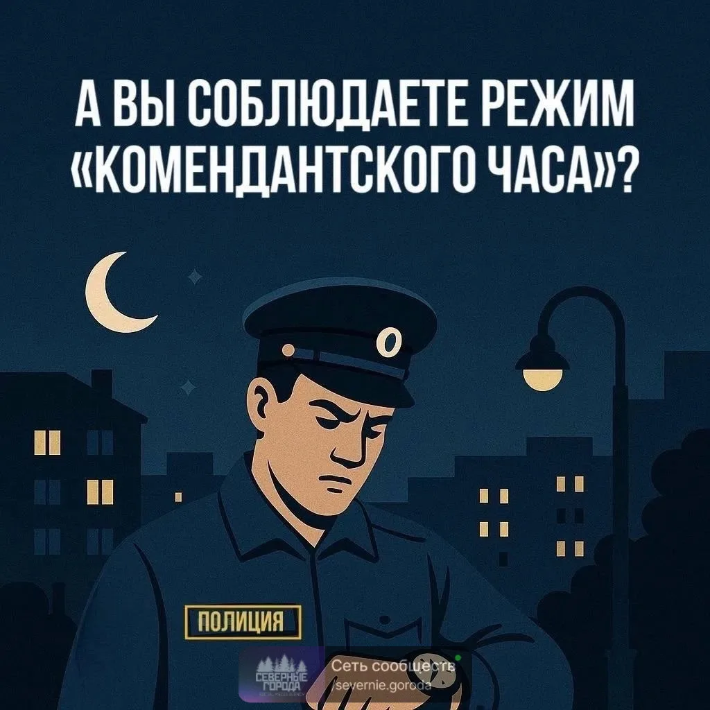 Комендантский час — это важная мера, направленная на защиту детей и подростков в ночное...