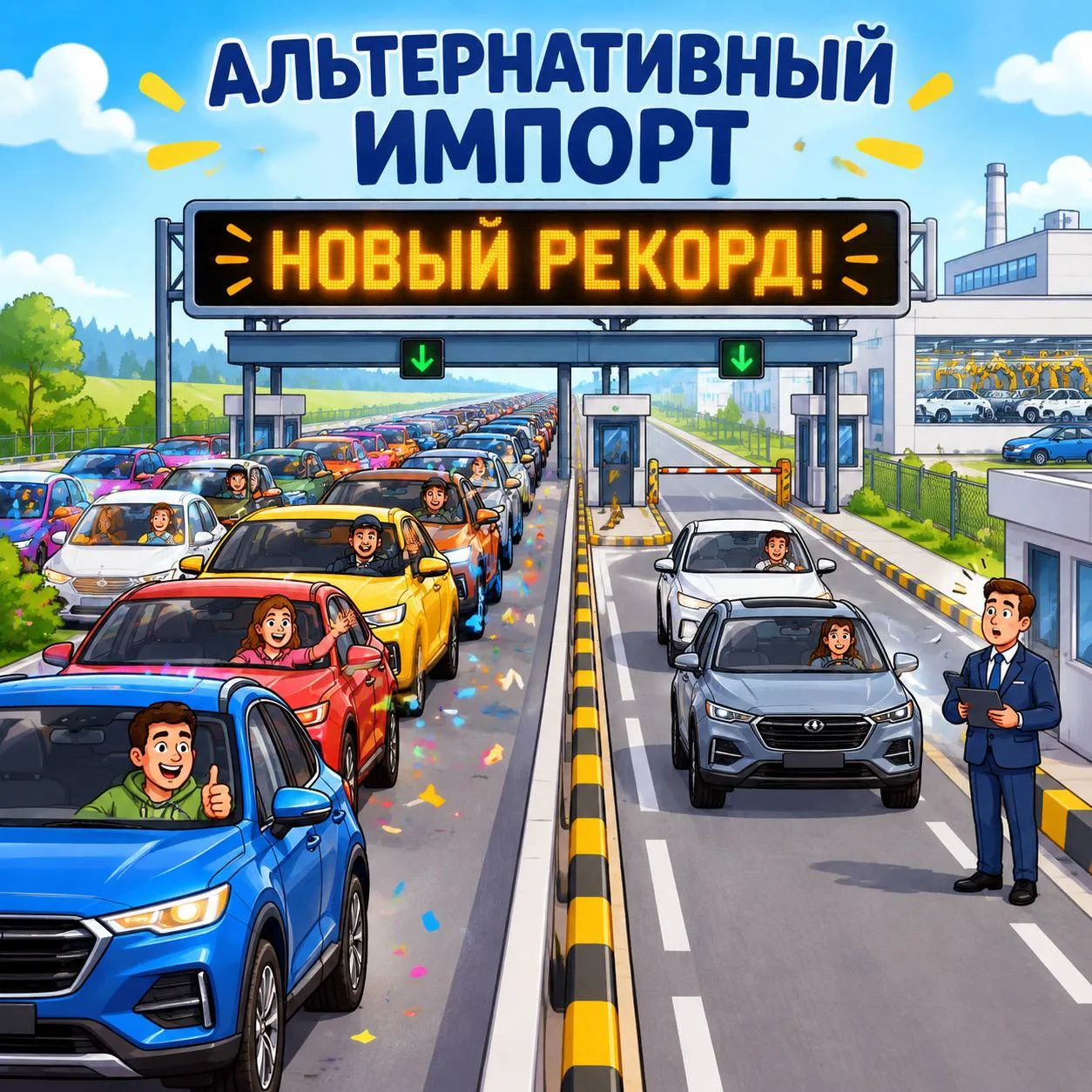 Доля альтернативного импорта новых авто в Россию достигла рекорда 🚗