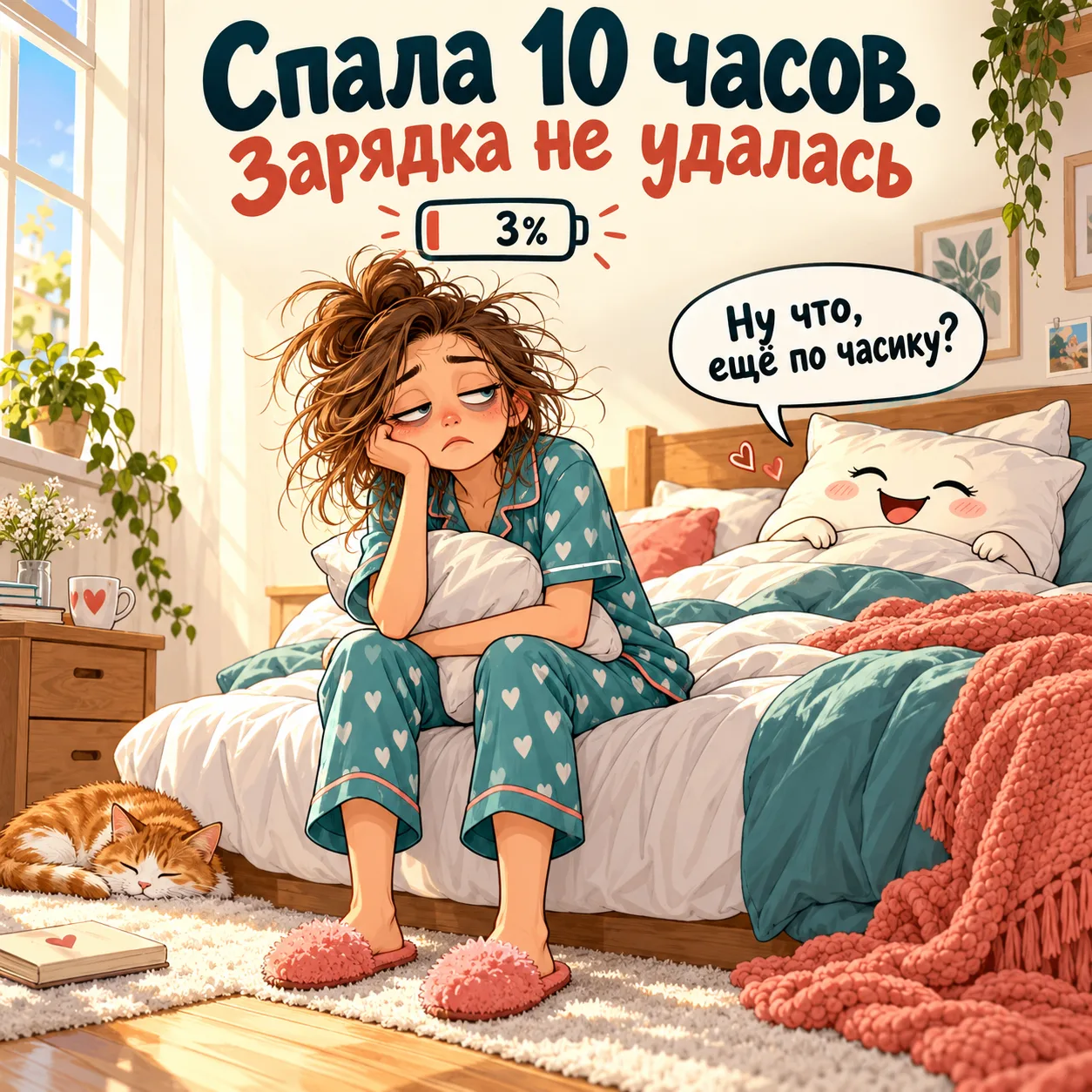 «Сплю по 10 часов, а днём всё равно постоянно рубит…»