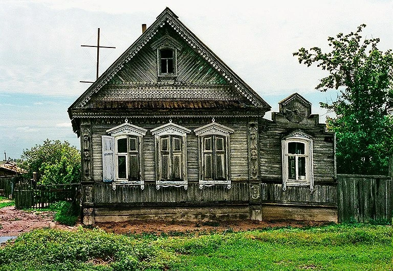 Дом в селе Сергиевка, Астраханская область. Фото 2000 г.