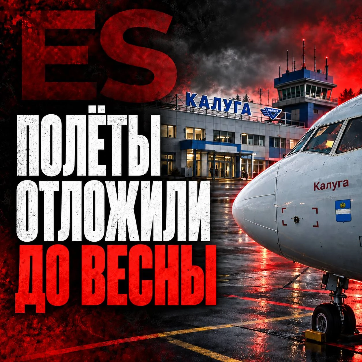 Из международного аэропорта «Калуга» временно отменили прямые рейсы в Санкт-Петербург и...