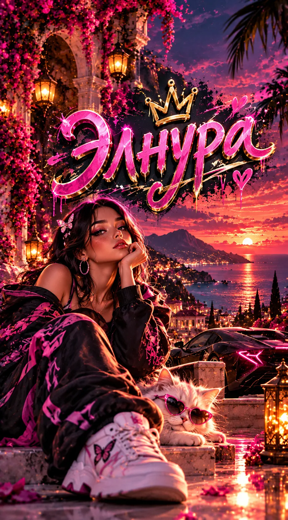 Обои на телефон с именем Элнура (это бонусный пост она выиграла в мини конкурсе). Подбо...