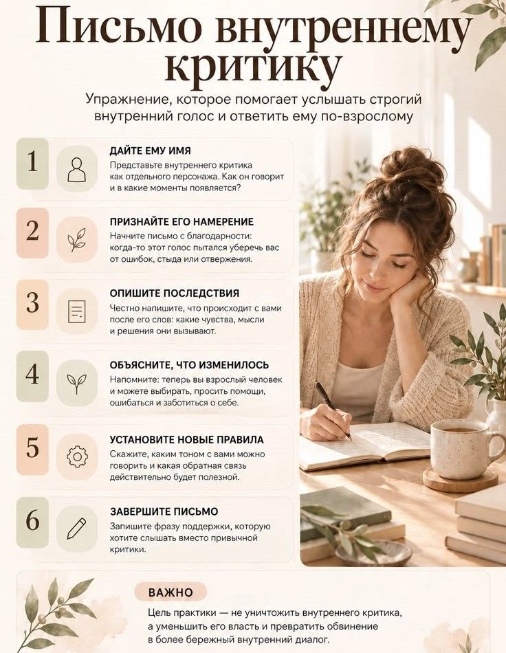 Письмо внутреннему критику❗️