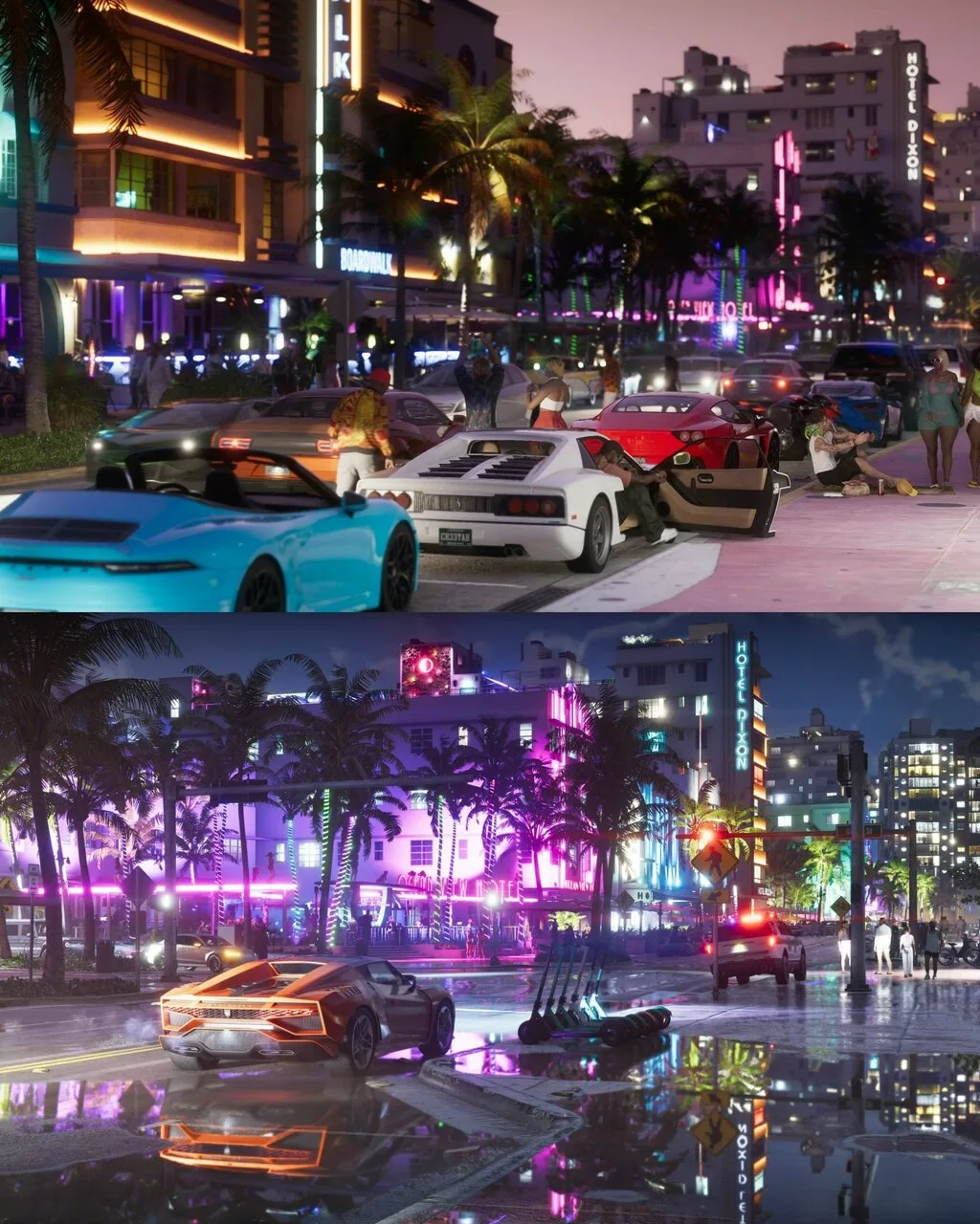 Сравнение GTA VI в 2023 и в 2026