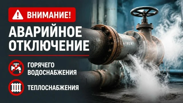 13 октября 2026 года с 10:00 аварийное отключение теплоснабжения и горячего водоснабжен...