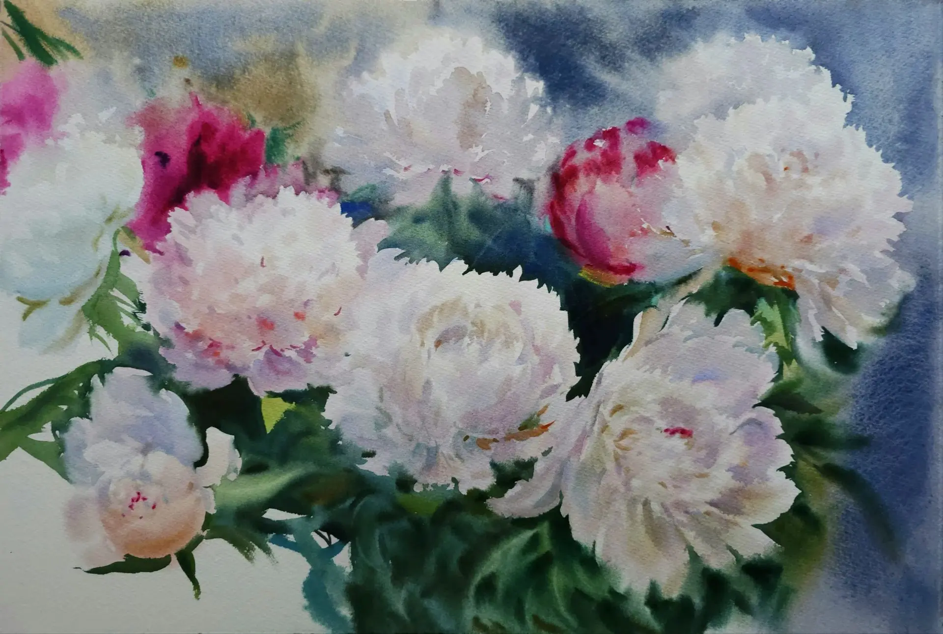 "Пионы" (подборка III) 💐 этой осенью. Осень — время пышного цветения, но не в садах, а...