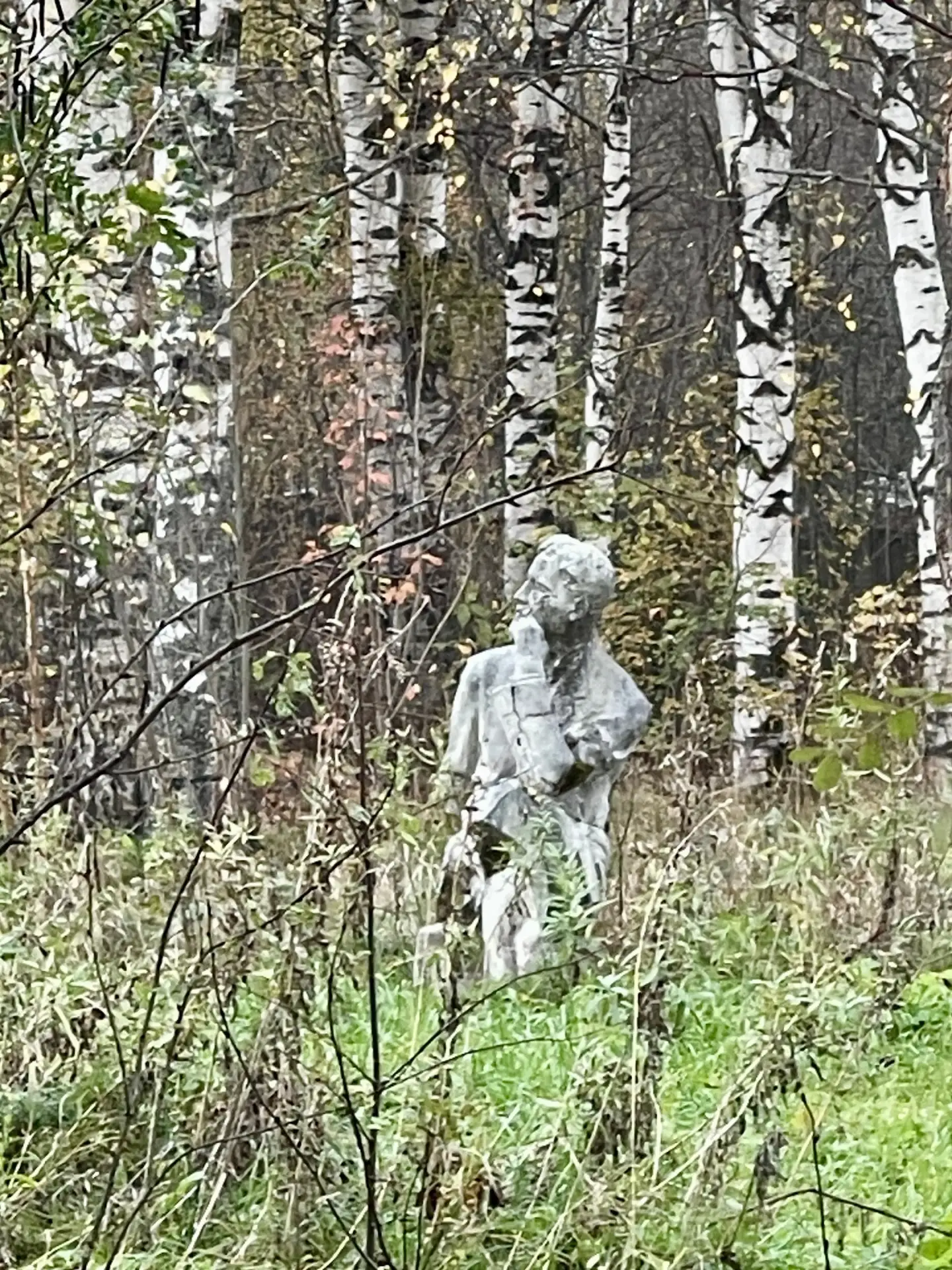 Памятник в лесу