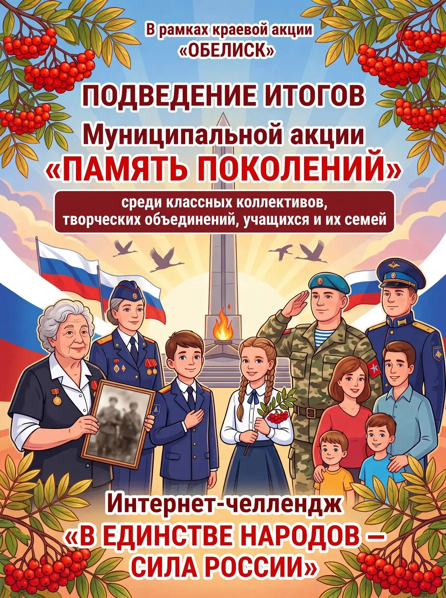 Завершилась муниципальная акция «Память поколений», которая прошла в рамках краевой акц...
