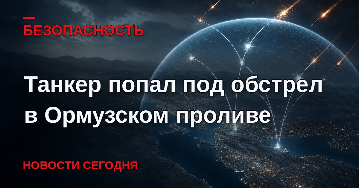 Танкер, шедший через Ормузский пролив, попал под обстрел, сообщает в субботу Управление...
