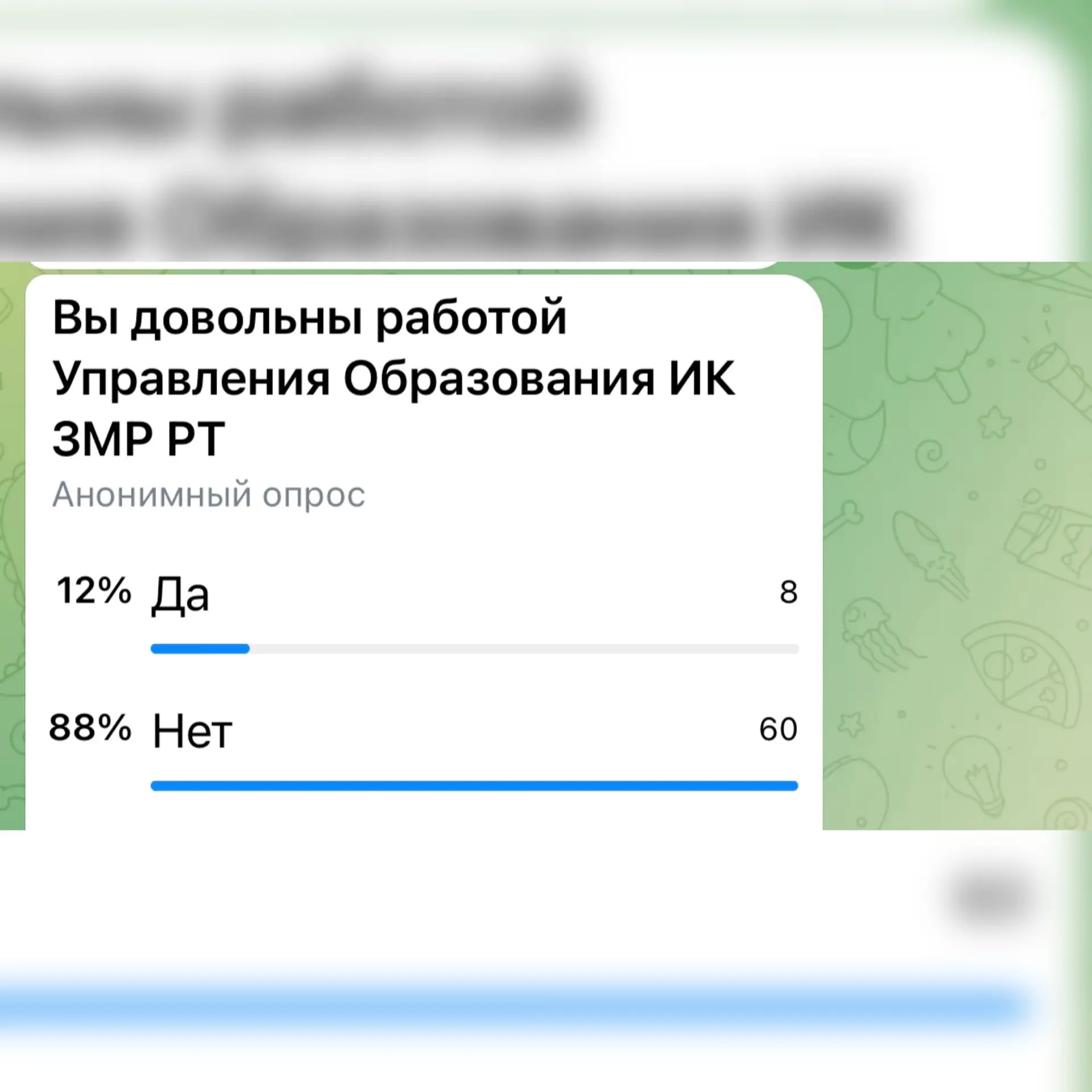 Предварительные результаты работы