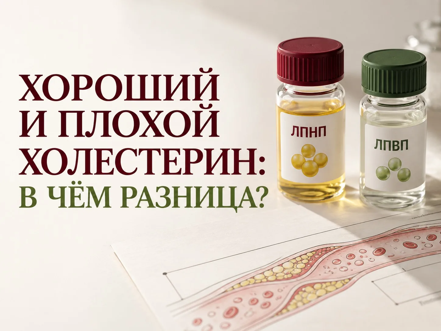 Хороший и плохой холестерин: в чём разница?