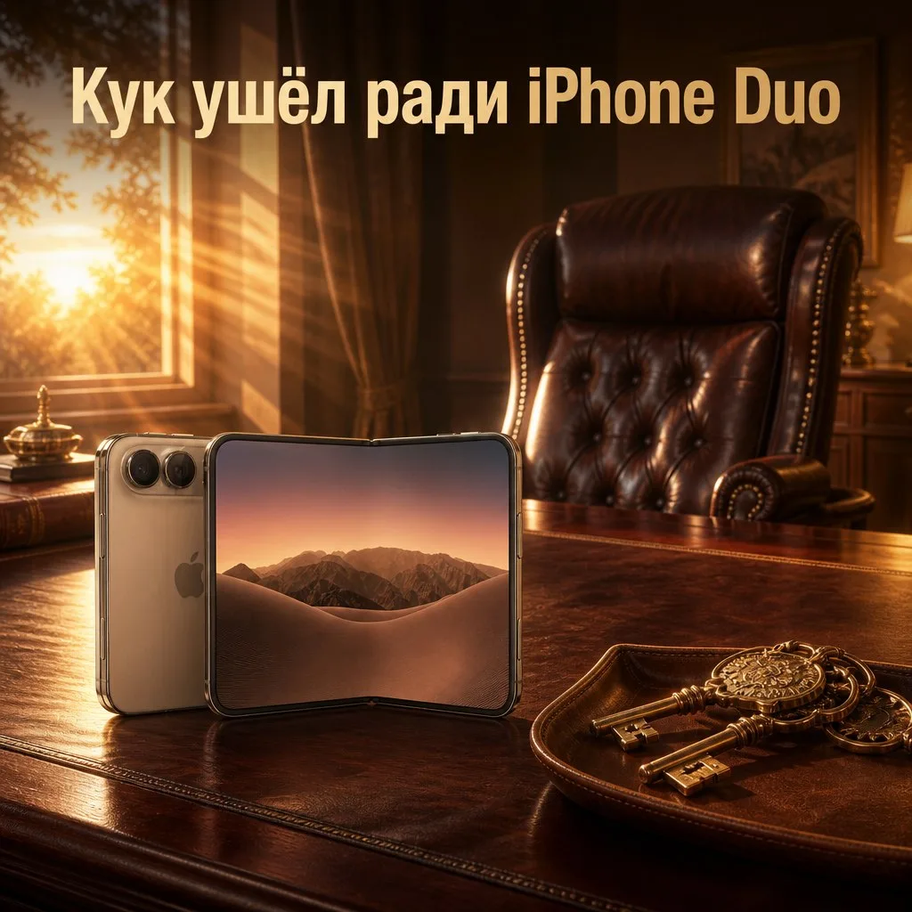 Тим Кук объяснил, почему ушёл до запуска iPhone Duo