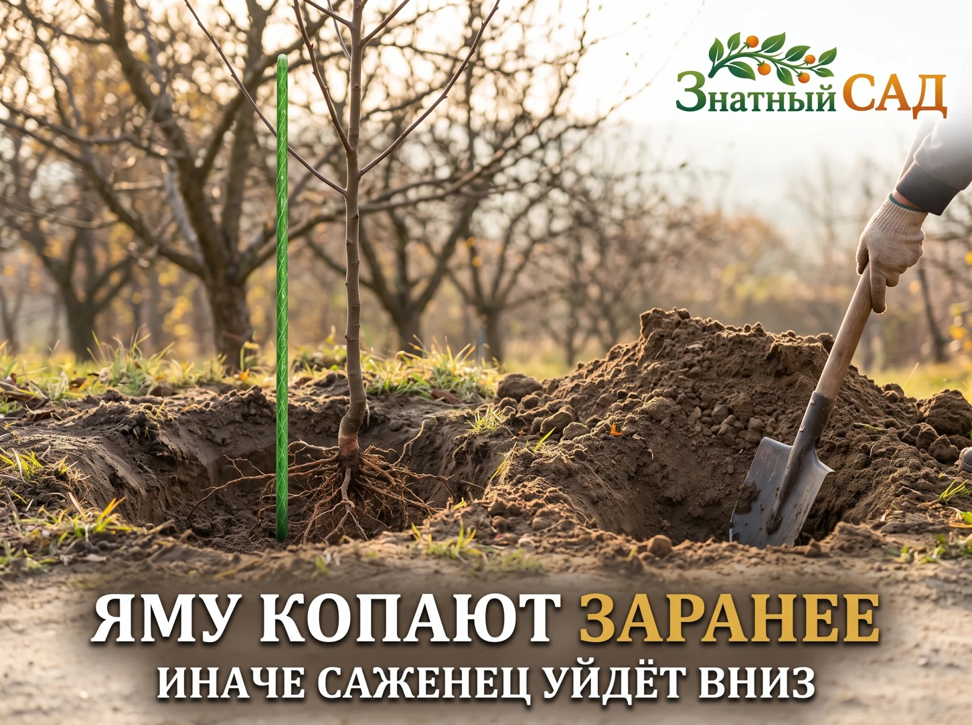 🌳 ЯБЛОНЮ НЕ САЖАЮТ В ТОЛЬКО ЧТО ВЫКОПАННУЮ ЯМУ