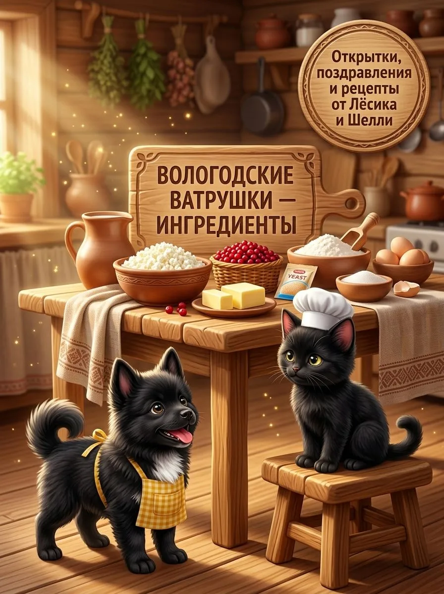СДОБНЫЕ ВОЛОГОДСКИЕ ВАТРУШКИ С ТВОРОГОМ И ЯГОДАМИ БРУСНИКИ 🥧🍓✨