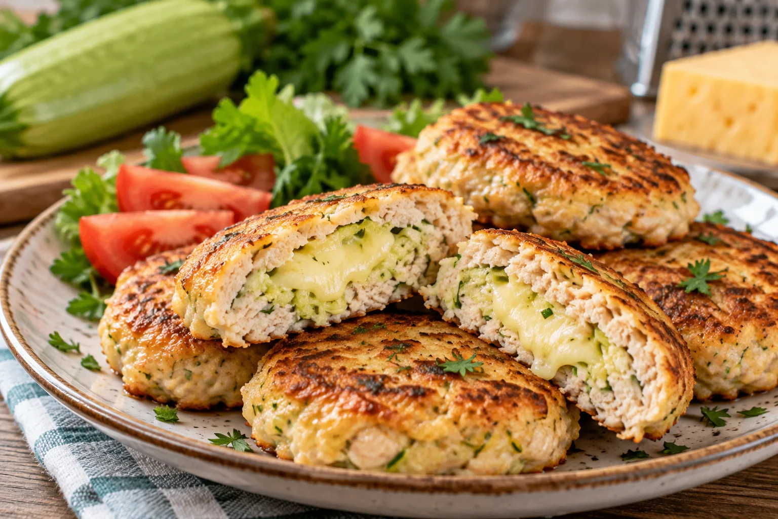 🍽️ КУРИНЫЕ КОТЛЕТЫ С КАБАЧКОМ И СЫРОМ - СОЧНЫЕ И НЕЖНЫЕ!