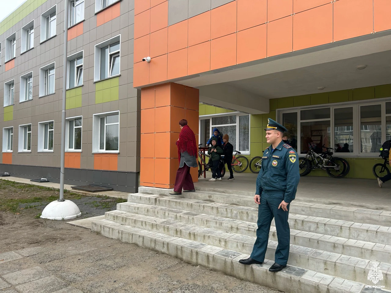 Тренировка по эвакуации школьников в Лахденпохье
