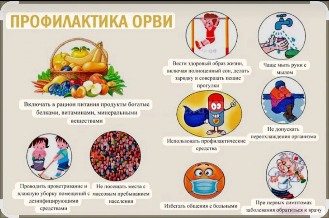 🛡️ Профилактика ОРВИ и ОРЗ: заботимся о здоровье вместе!