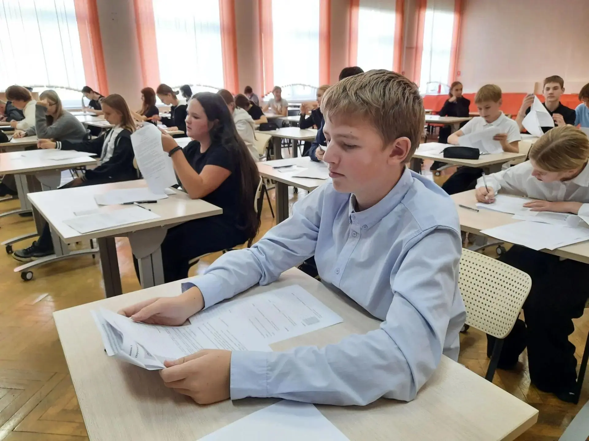 Сегодня состоялся школьный этап олимпиады по основам безопасности и защиты Родины (ОБЗР...