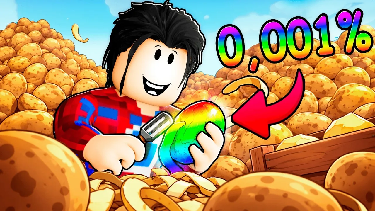😱Фиксай Чистит x9999999 КАРТОФЕЛЯ Чтобы СБЕЖАТЬ в Роблокс!