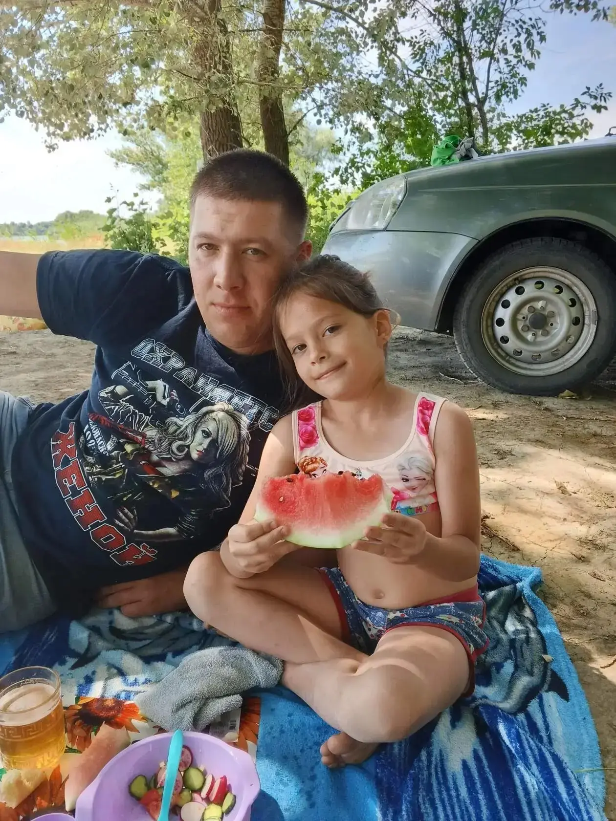 Илья ,Ксюша  и Богдан Примаченко с восторгом ждут папины выходные, потому что каждая св...