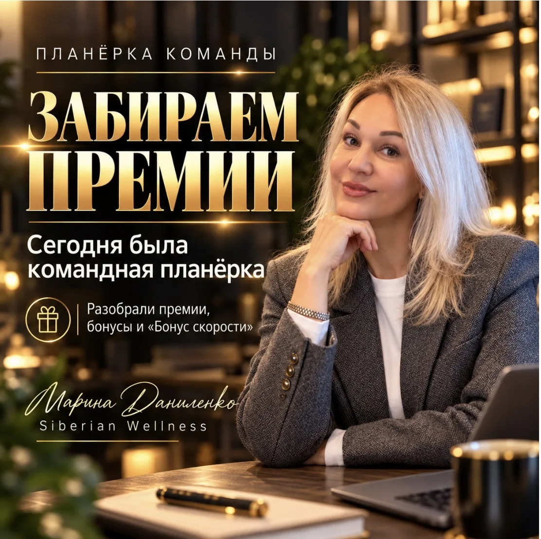 В SIBERIAN WELLNESS МОЖНО НЕ ПРОСТО ЗАРАБАТЫВАТЬ. МОЖНО ЕЩЁ ПОЛУЧАТЬ ПРЕМИИ ЗА РОСТ🔥