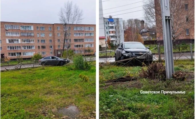Вижу цель, не вижу препятствий: водитель снес забор на улице 30 лет ВЛКСМ