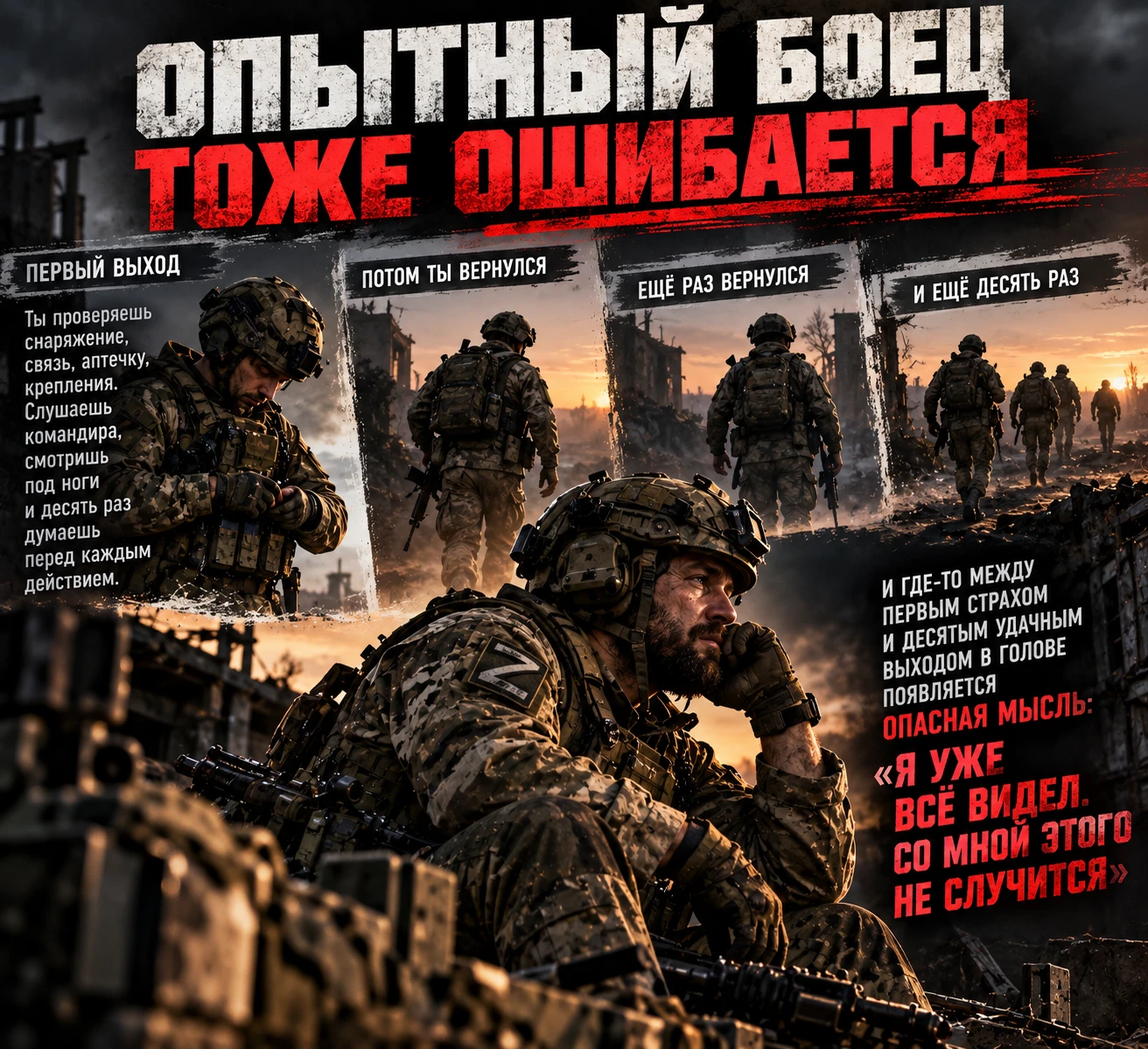 ❗ОПЫТНЫЙ БОЕЦ ТОЖЕ ОШИБАЕТСЯ ❗