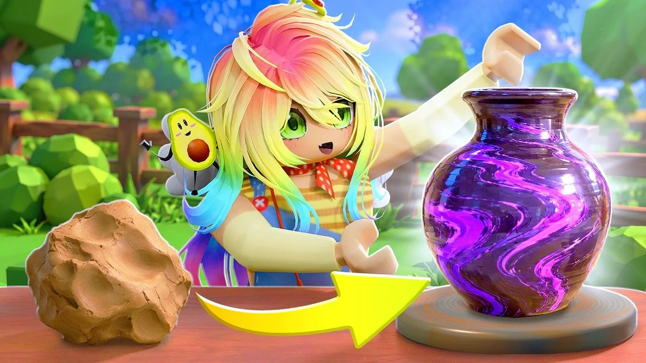 [UlyankaRainbow] ЛЕПИМ ИЗ ГЛИНЫ В ЛУЧШЕМ ТАЙКУНЕ РОБЛОКСА! (1080p)