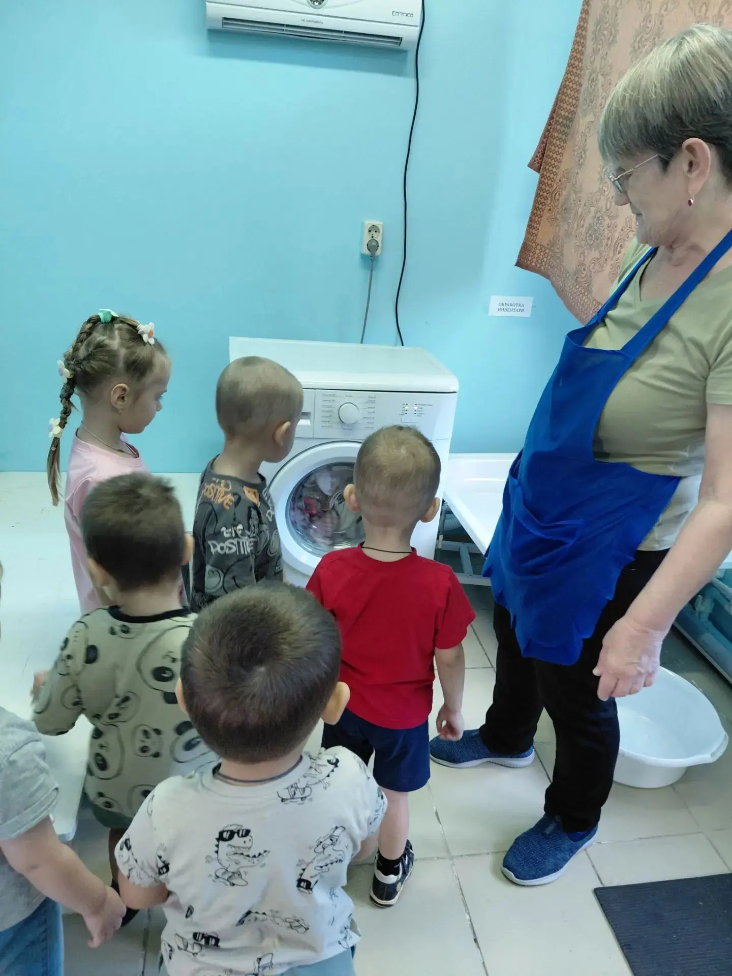 🧺Экскурсия в прачечную детского сада!