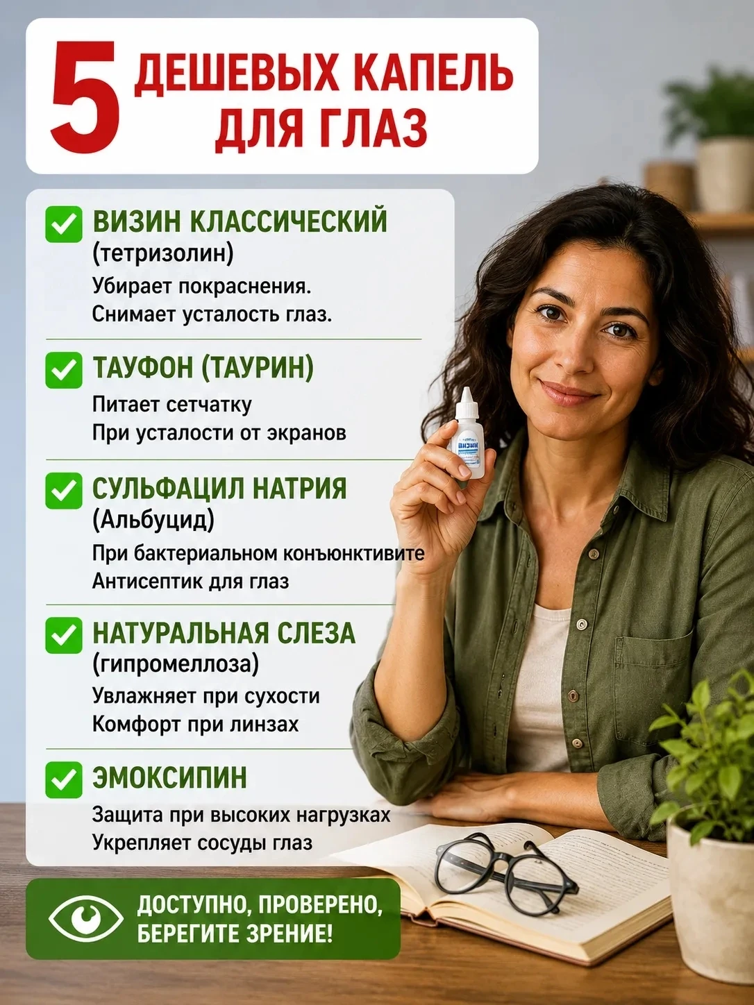 👀Глазные капли делятся на несколько основных групп в зависимости от их назначения