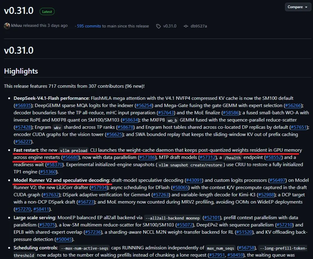 Релиз vLLM v0.31.0