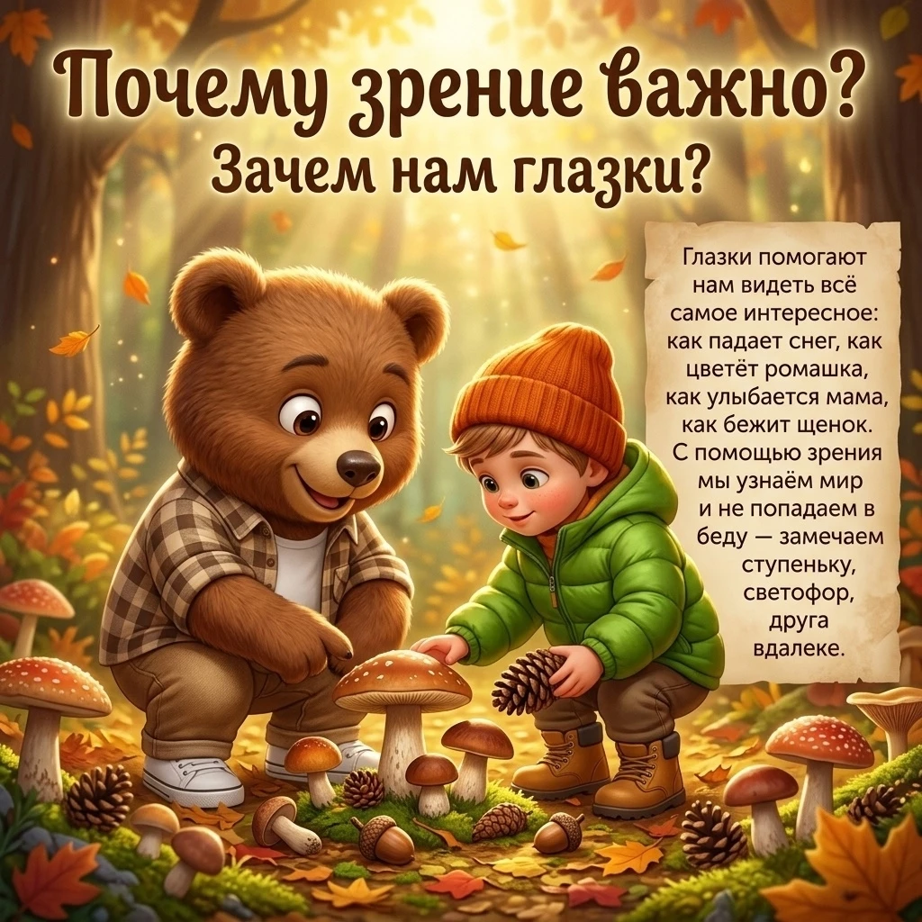 К Всемирному дню зрения — полезные карточки для всей семьи! 🎉