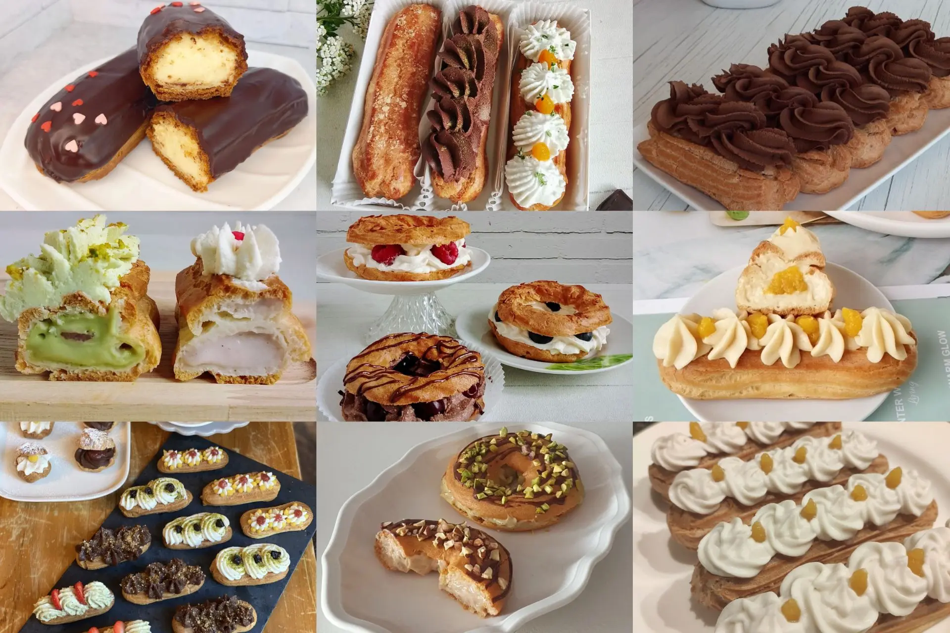 Вот такая красота у нас на курсе по эклерам😍