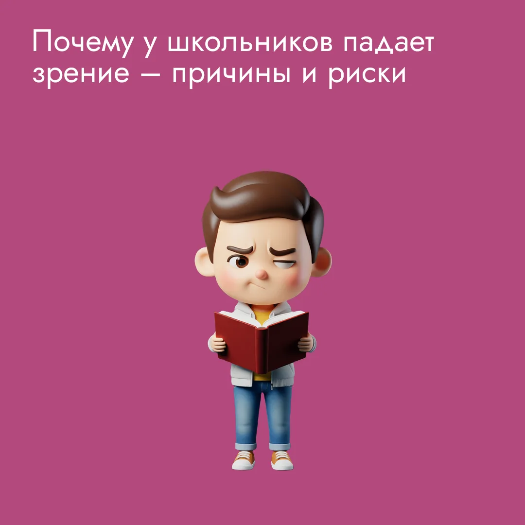 Все больше школьников жалуются на плохое зрение из-за долгого сидения за телефоном и не...