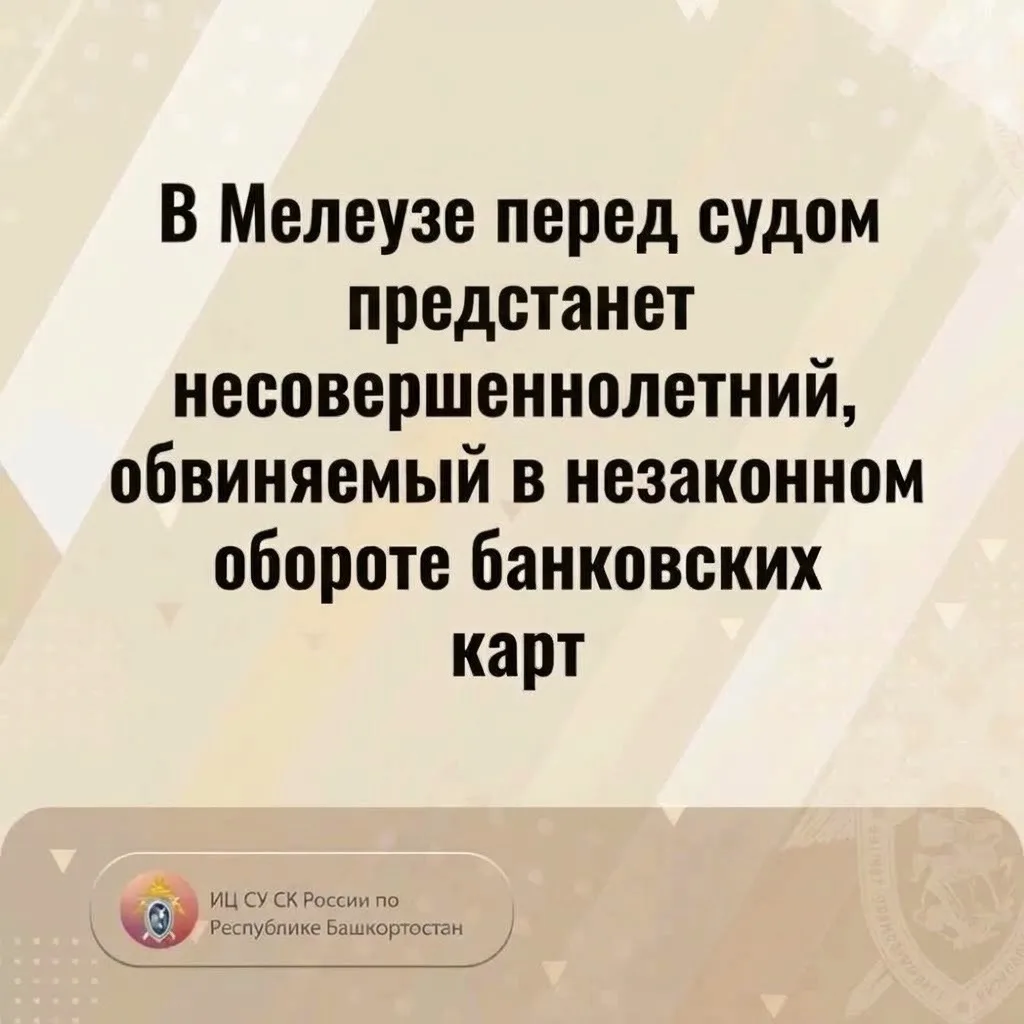 В Мелеузе перед судом предстанет несовершеннолетний, обвиняемый в незаконном обороте ба...