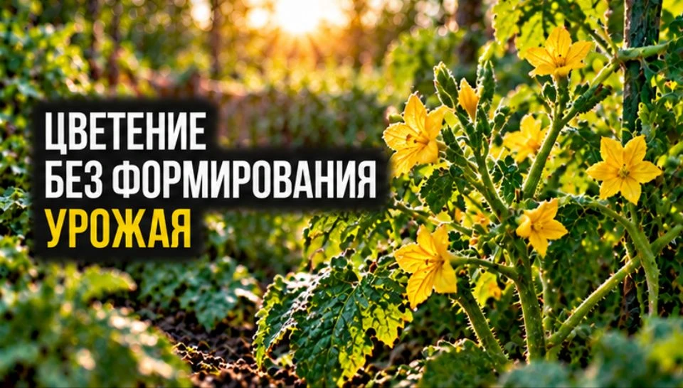 Цветение без формирования урожая