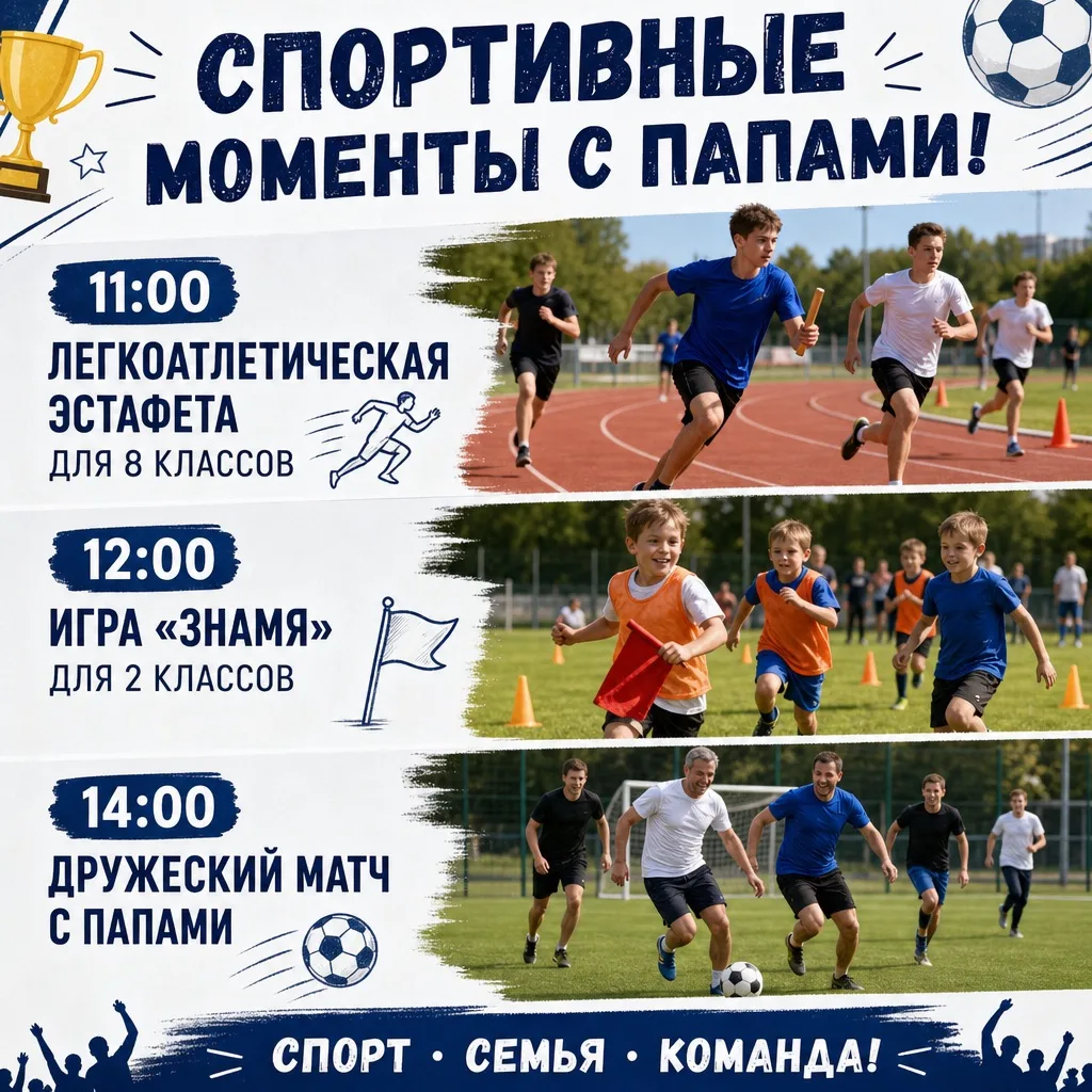 🏆 17 октября - спортивные моменты с папами!