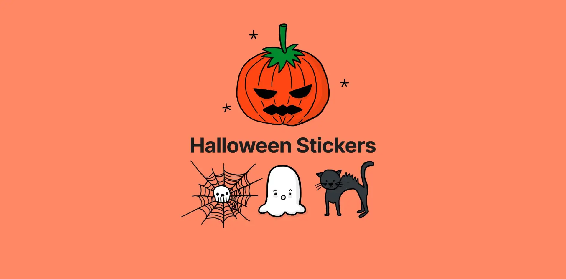 Halloween Stickers (handdrawn)