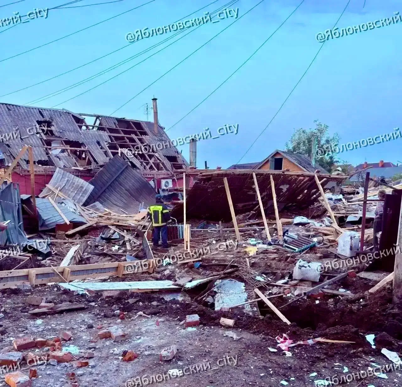 💥Взрыв бытового газа произошел в частном доме посёлка Яблоновский Тахтамукайского райо...
