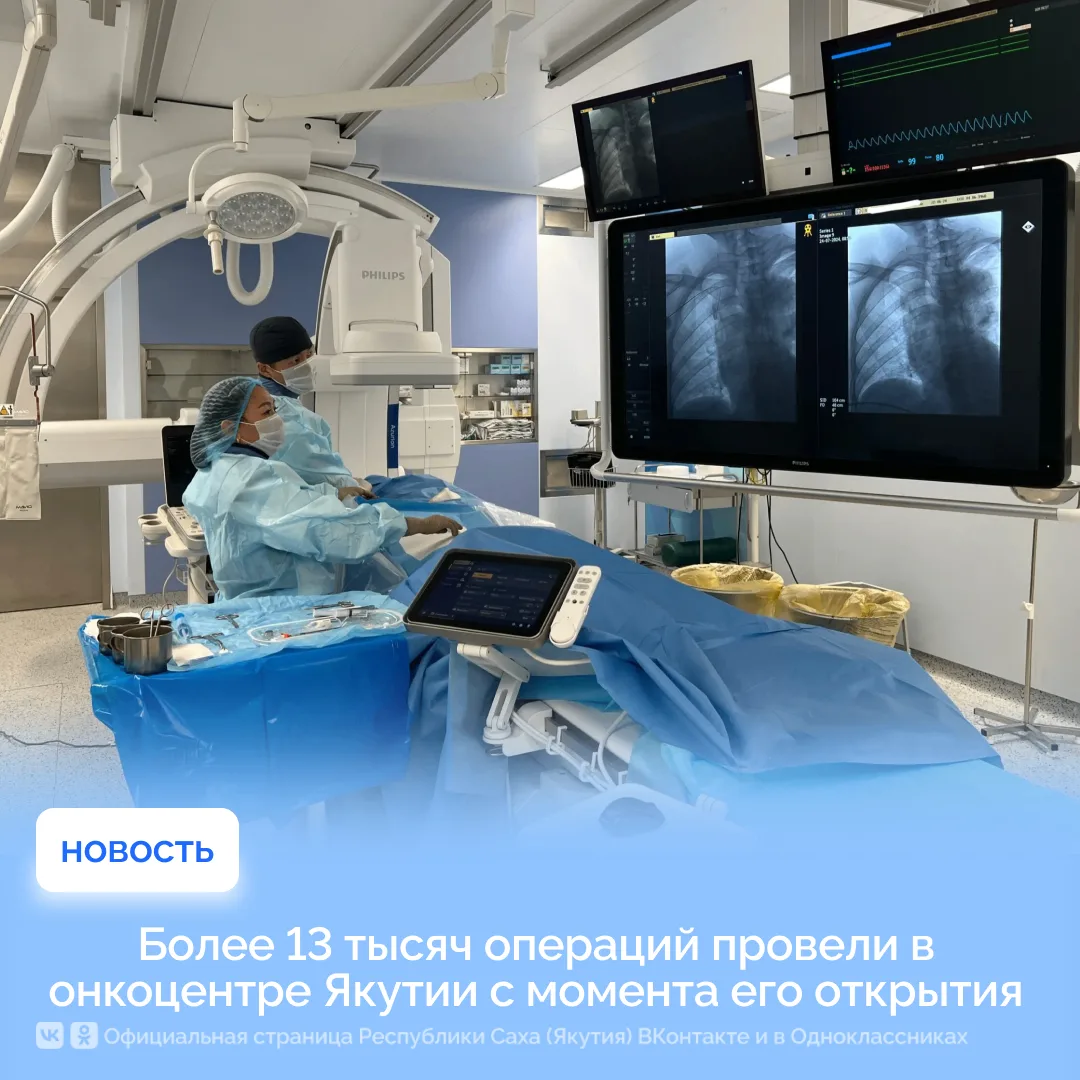 Более 13 тысяч операций провели в онкоцентре Якутии с момента его открытия