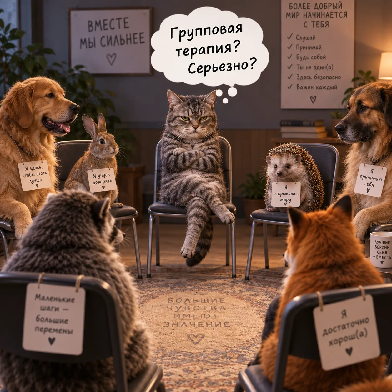 Групповая терапия? Серьезно?
