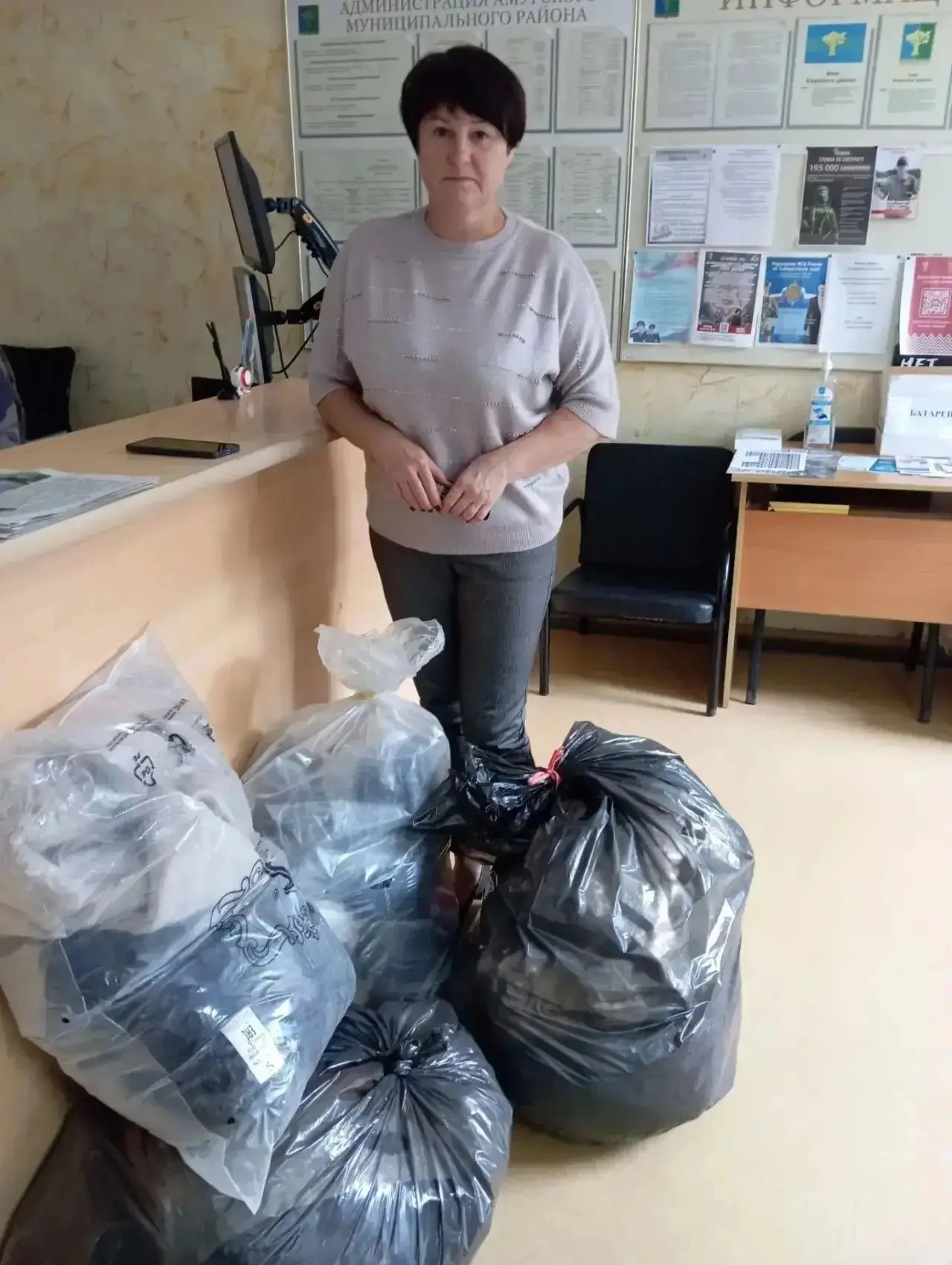 🧣Акция «Тепло Горловке» прошла в Амурском районе